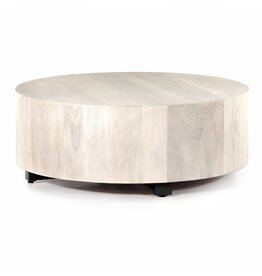 Hudson Round Coffee Table in Ashen Walnut