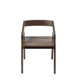 Nicholas Onyx Brown Wood Dining Chair