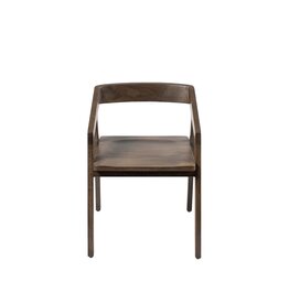 Nicholas Onyx Brown Wood Dining Chair