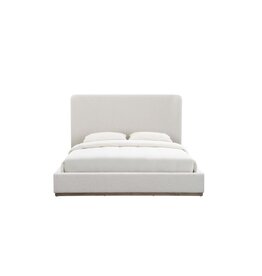 Faye Queen Bed, Off White