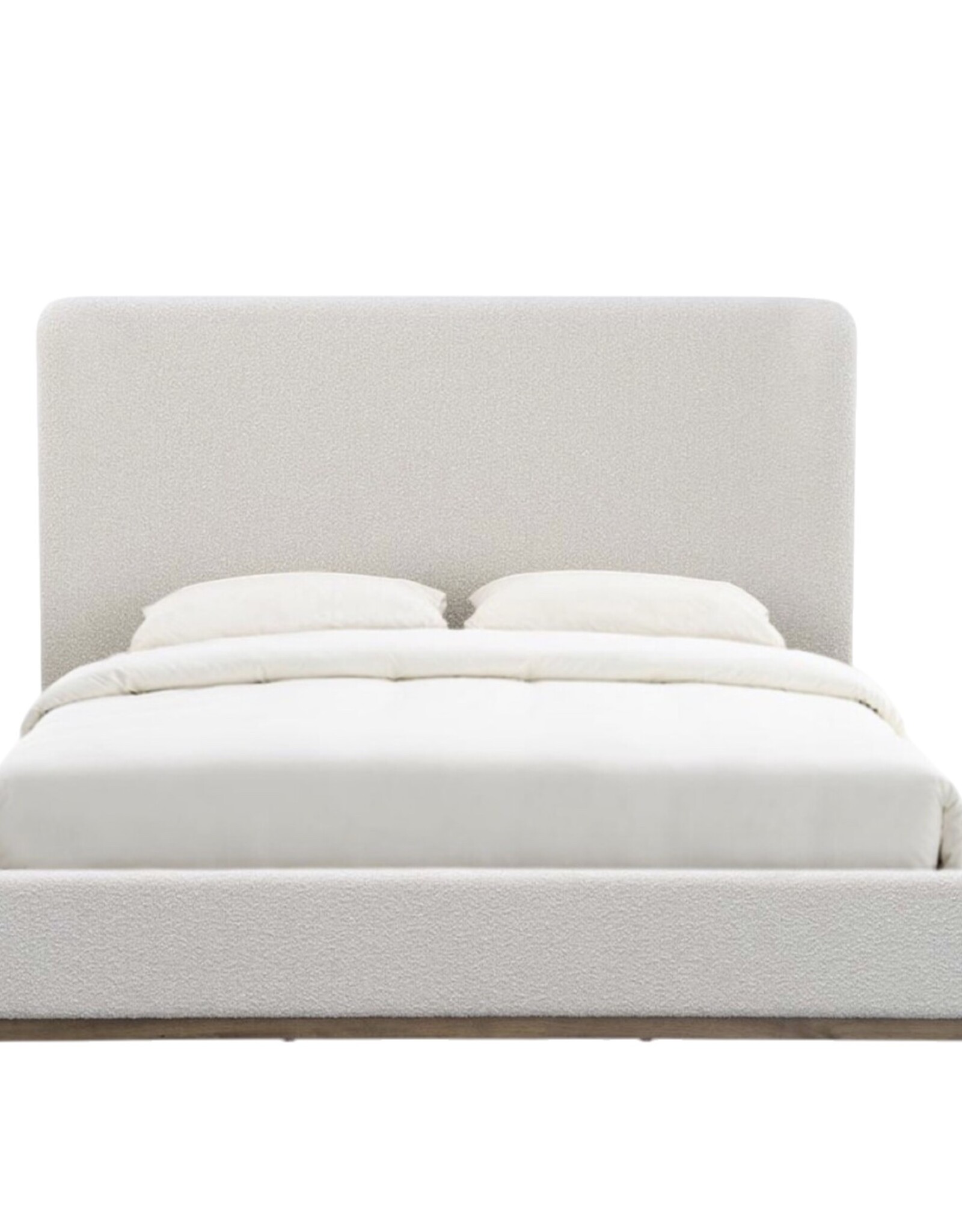 Faye King Bed, Off White
