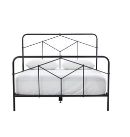 Casey Iron Queen Bed in Black