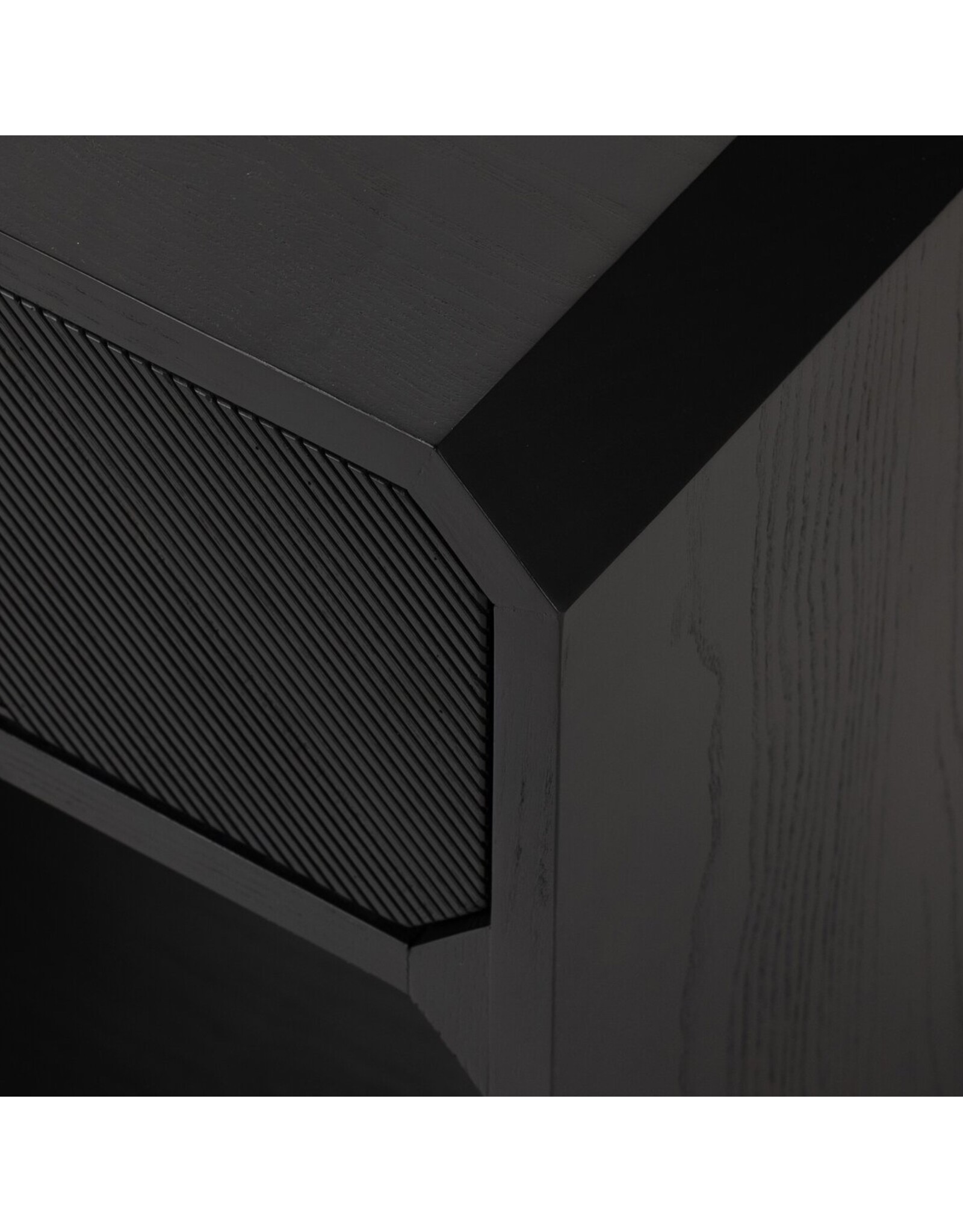 Caspian Nightstand Black Ash Veneer