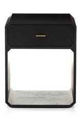 Caspian Nightstand Black Ash Veneer