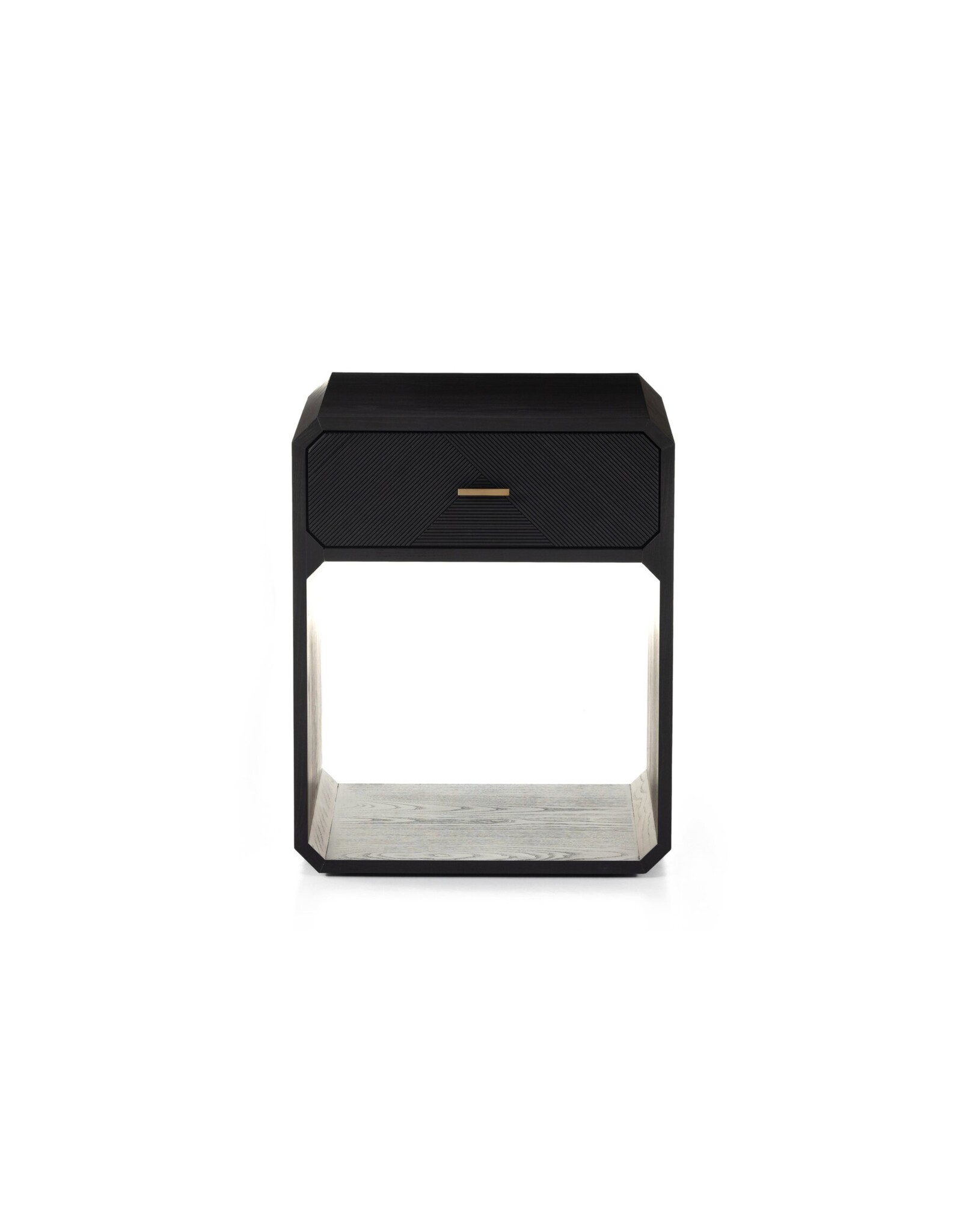Caspian Nightstand Black Ash Veneer