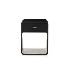 Caspian Nightstand Black Ash Veneer