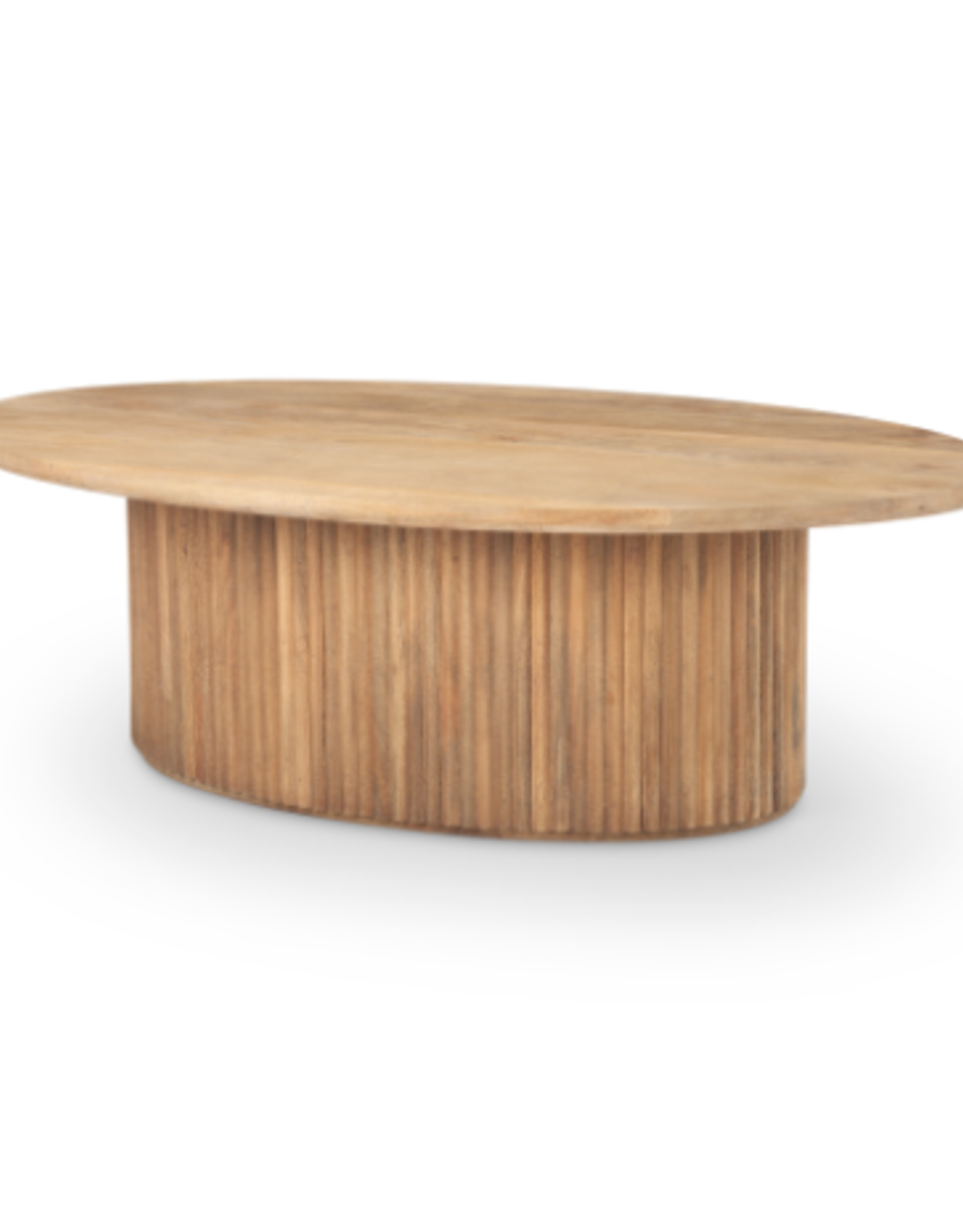 Terra Oval Coffee Table Light Brown