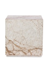 Modern Marble Plinth End Table