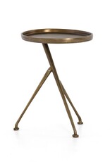 Schmidt Accent Table - Raw Antique Brass