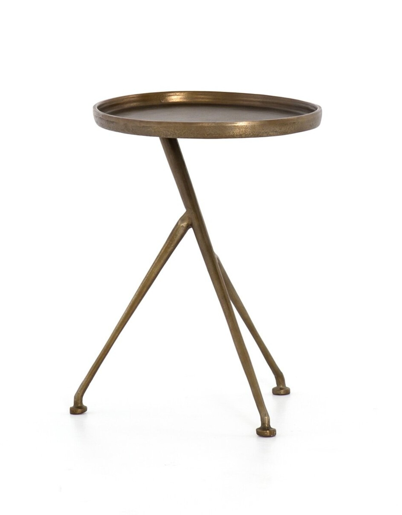 Schmidt Accent Table - Raw Antique Brass