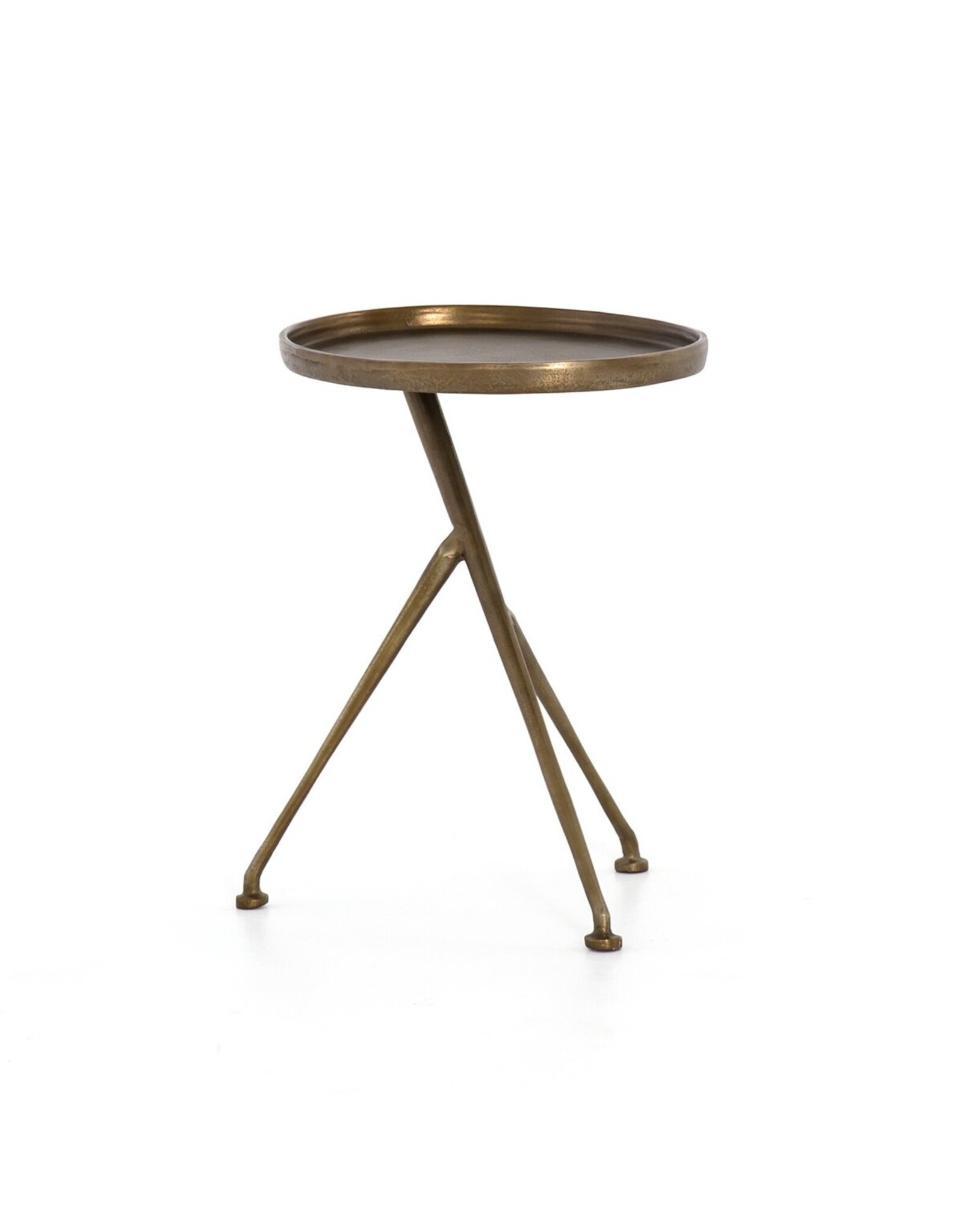 Schmidt Accent Table - Raw Antique Brass