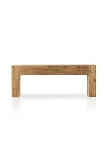 Abaso Console Table in Rustic Wormwood Oak