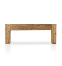 Abaso Console Table in Rustic Wormwood Oak