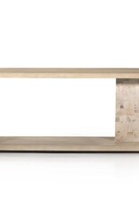 Darian Console Table, White Mahogany