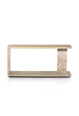 Darian Console Table, White Mahogany