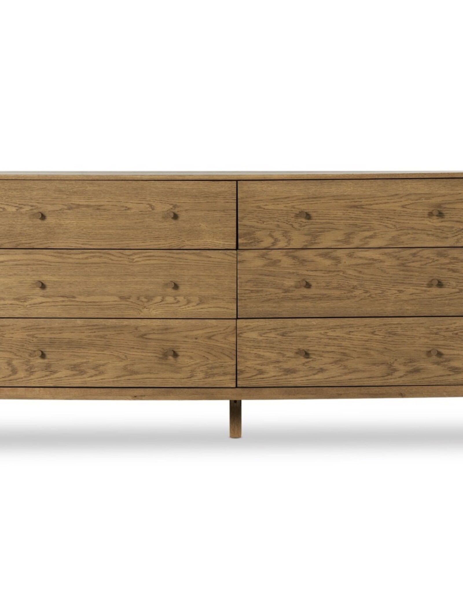 Meadow 6 Drawer Dresser in Tawny Oak