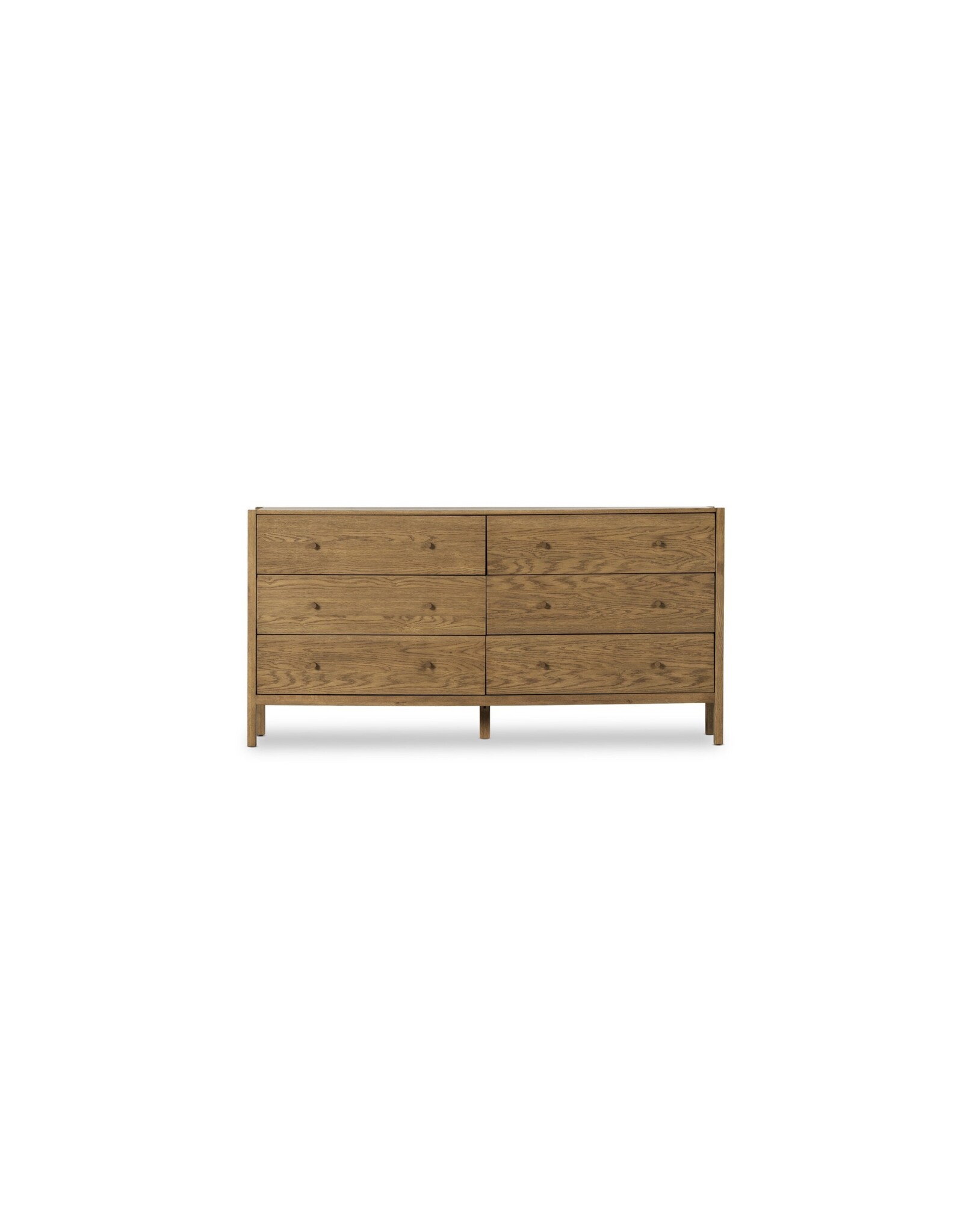 Meadow 6 Drawer Dresser in Tawny Oak