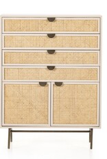Luella Tall Dresser in Matte Alabaster