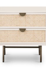 Luella Nightstand in Matte Alabaster