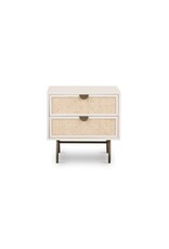 Luella Nightstand in Matte Alabaster