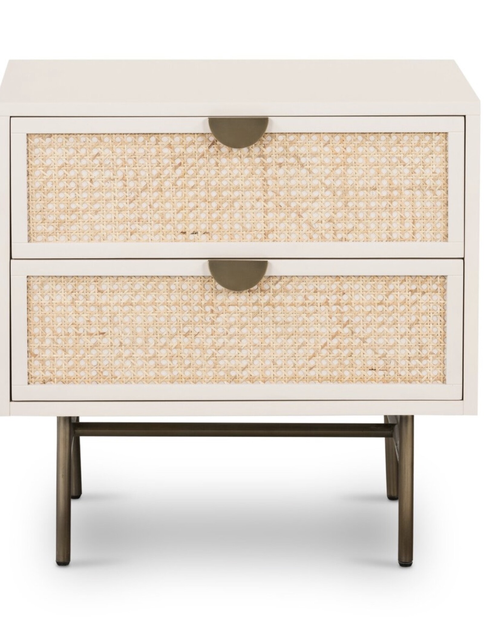 Luella Nightstand in Matte Alabaster