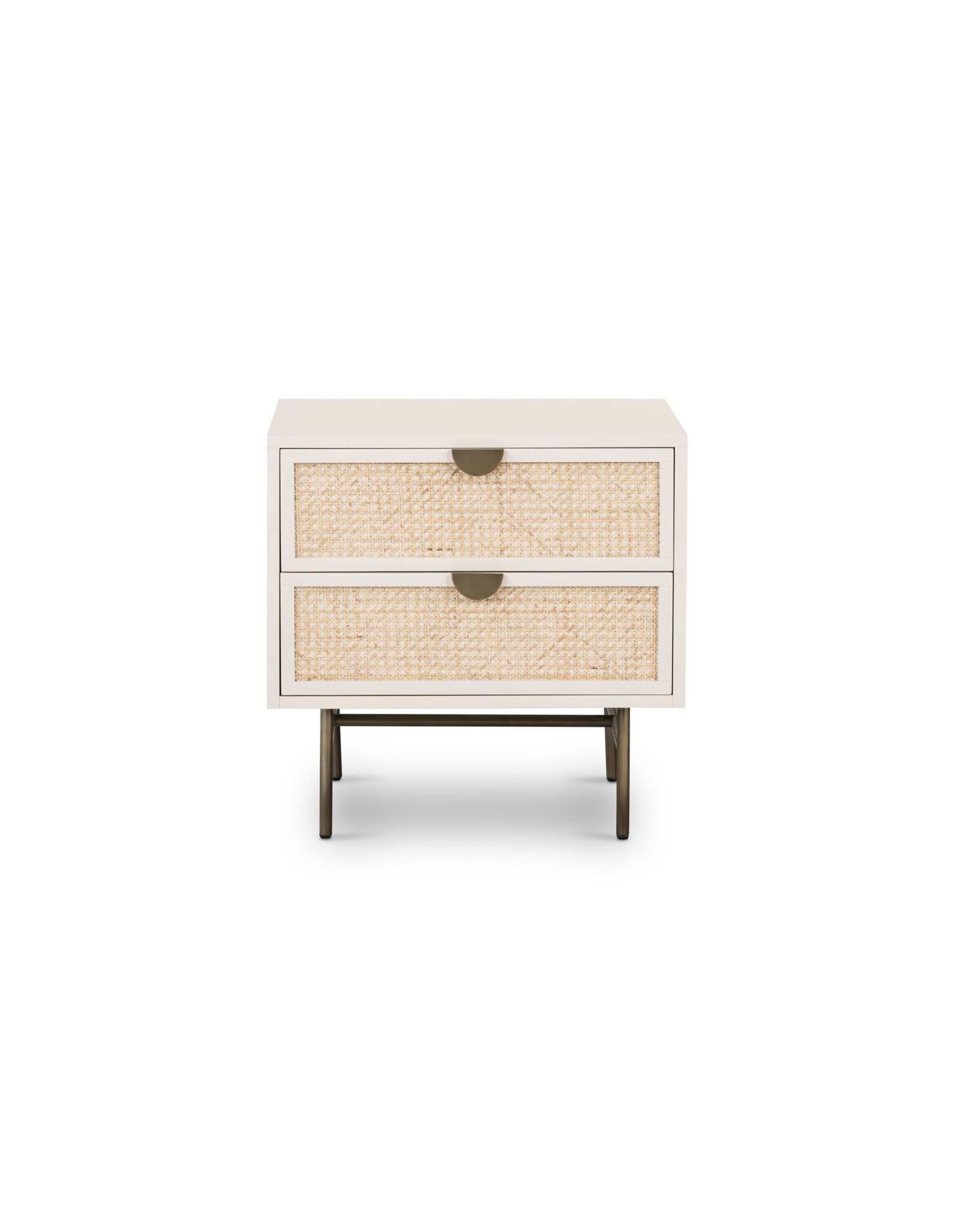 Luella Nightstand in Matte Alabaster