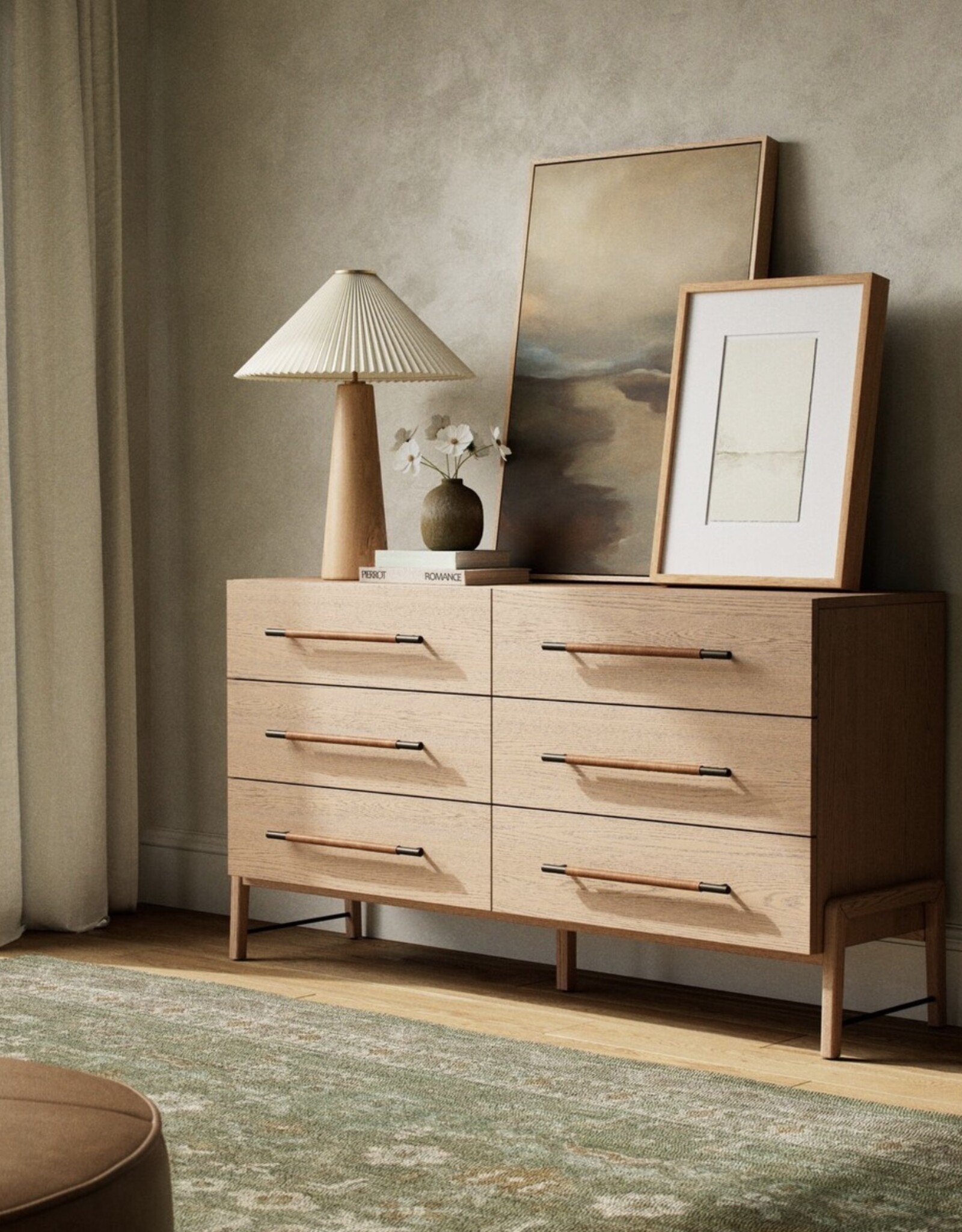 Rosedale 6 Drawer Dresser in Yucca Oak