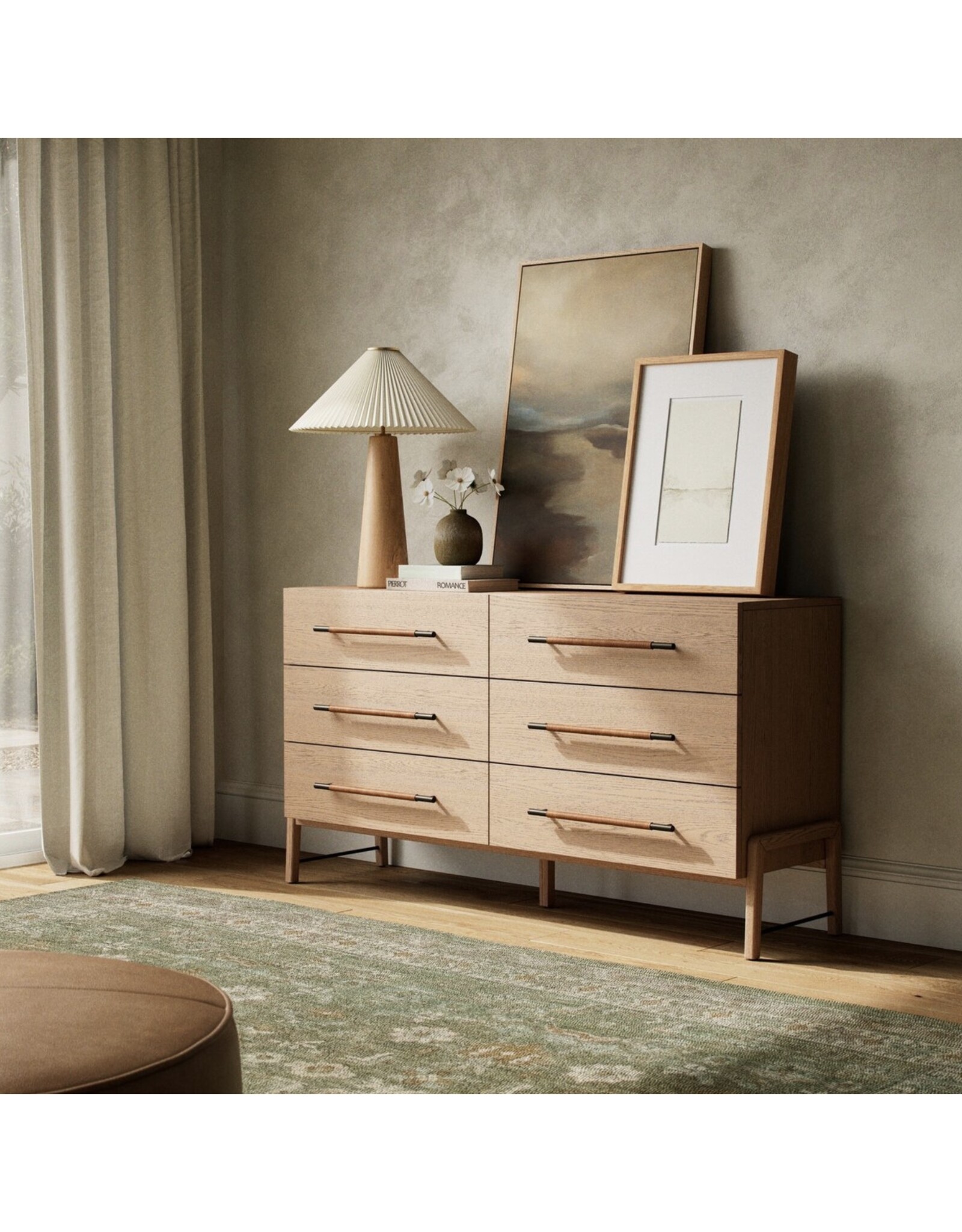 Rosedale 6 Drawer Dresser in Yucca Oak