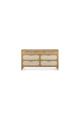 Allegra 8 Drawer Dresser - Natural Cane