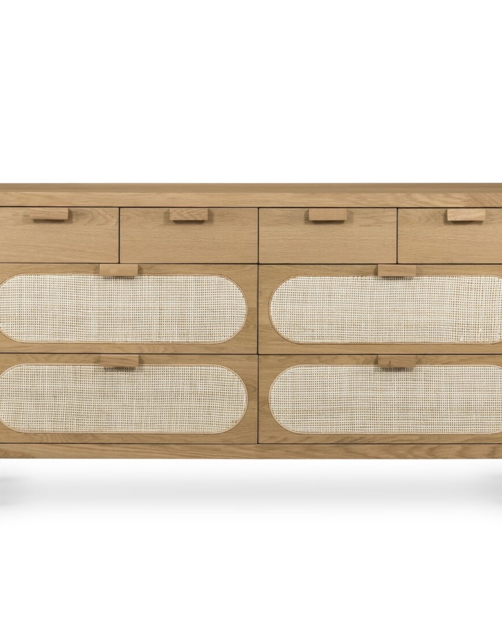 Allegra 8 Drawer Dresser - Natural Cane