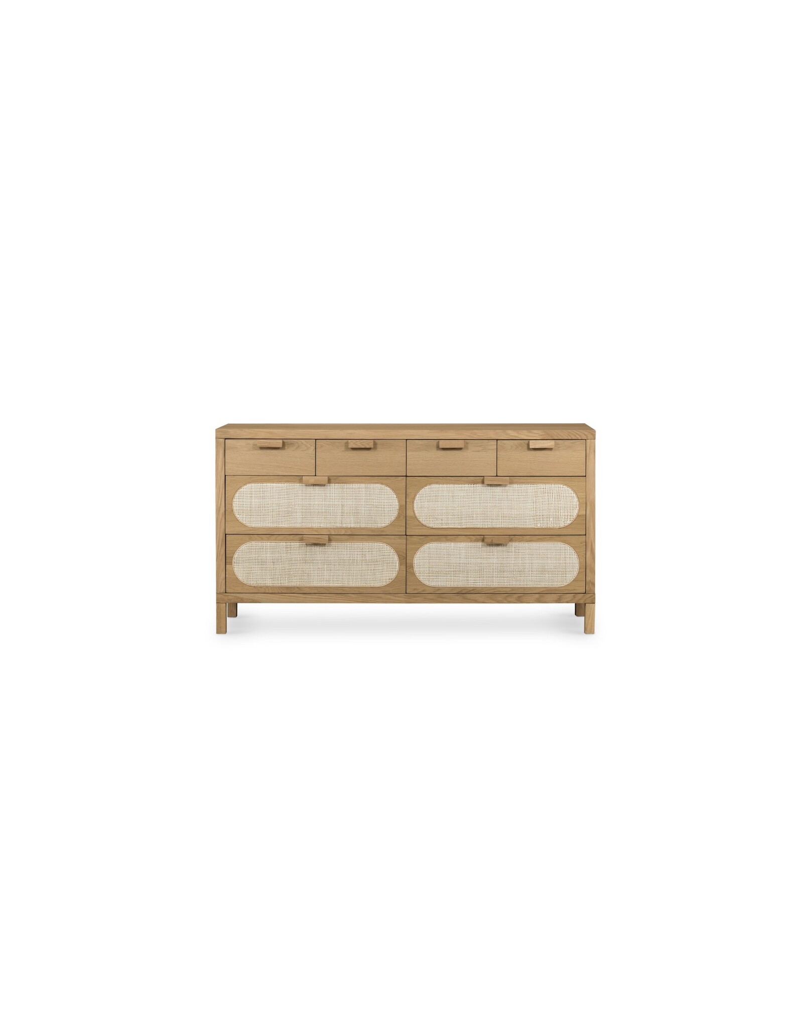 Allegra 8 Drawer Dresser - Natural Cane