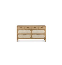 Allegra 8 Drawer Dresser - Natural Cane