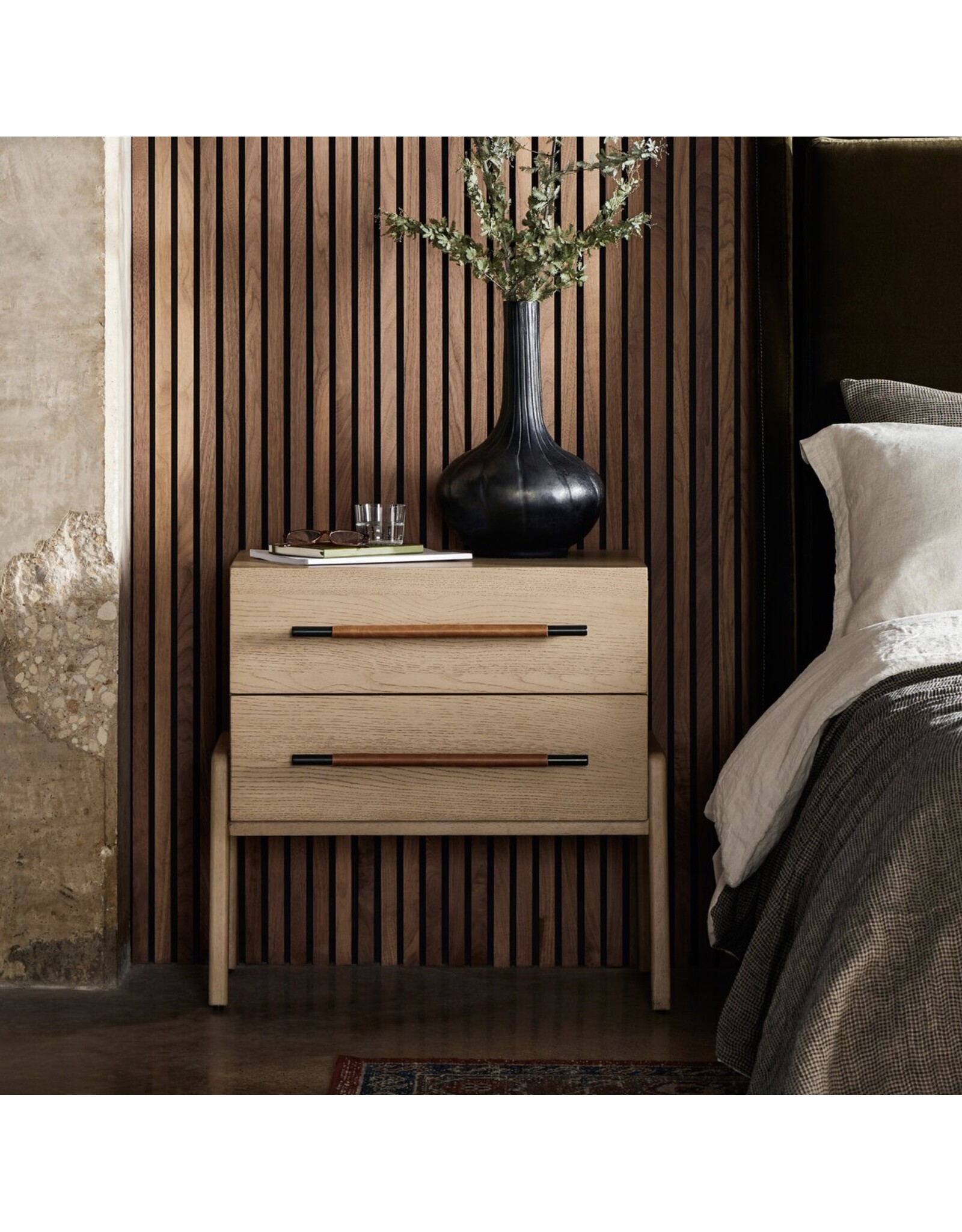 Rosedale Nightstand, Yucca Oak Veneer