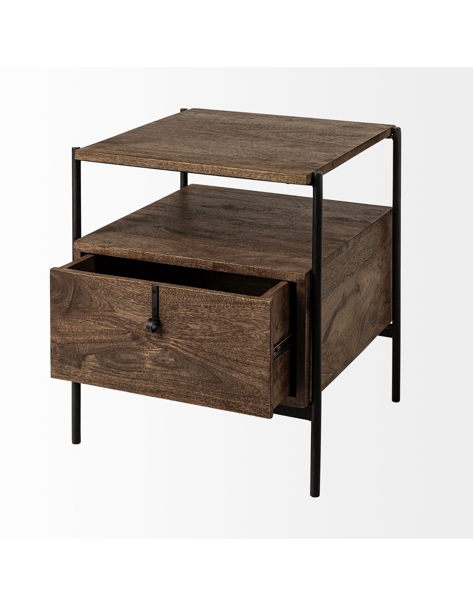 Glenn Wood & Metal Side Table