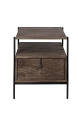 Glenn Wood & Metal Side Table