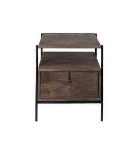 Glenn Wood & Metal Side Table