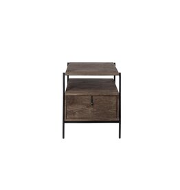 Glenn Wood & Metal Side Table