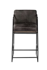 Stamford Counter Stool in Black Leather