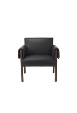 Ashton Black Faux Leather Accent Chair
