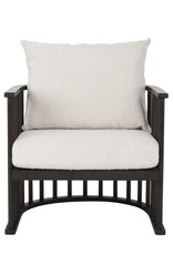 Kopari Accent Chair - Dark Brown Wood