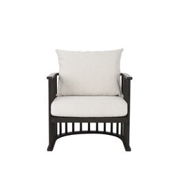 Kopari Accent Chair - Dark Brown Wood