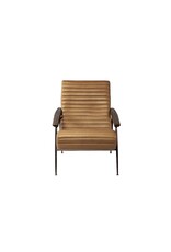 Grosjean Accent Chair in Brown Leather