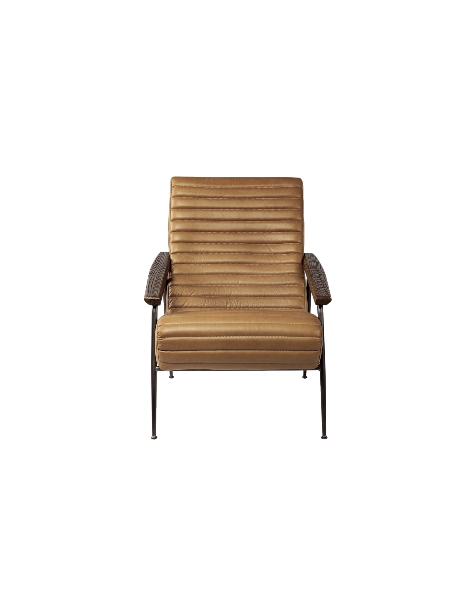 Grosjean Accent Chair in Brown Leather