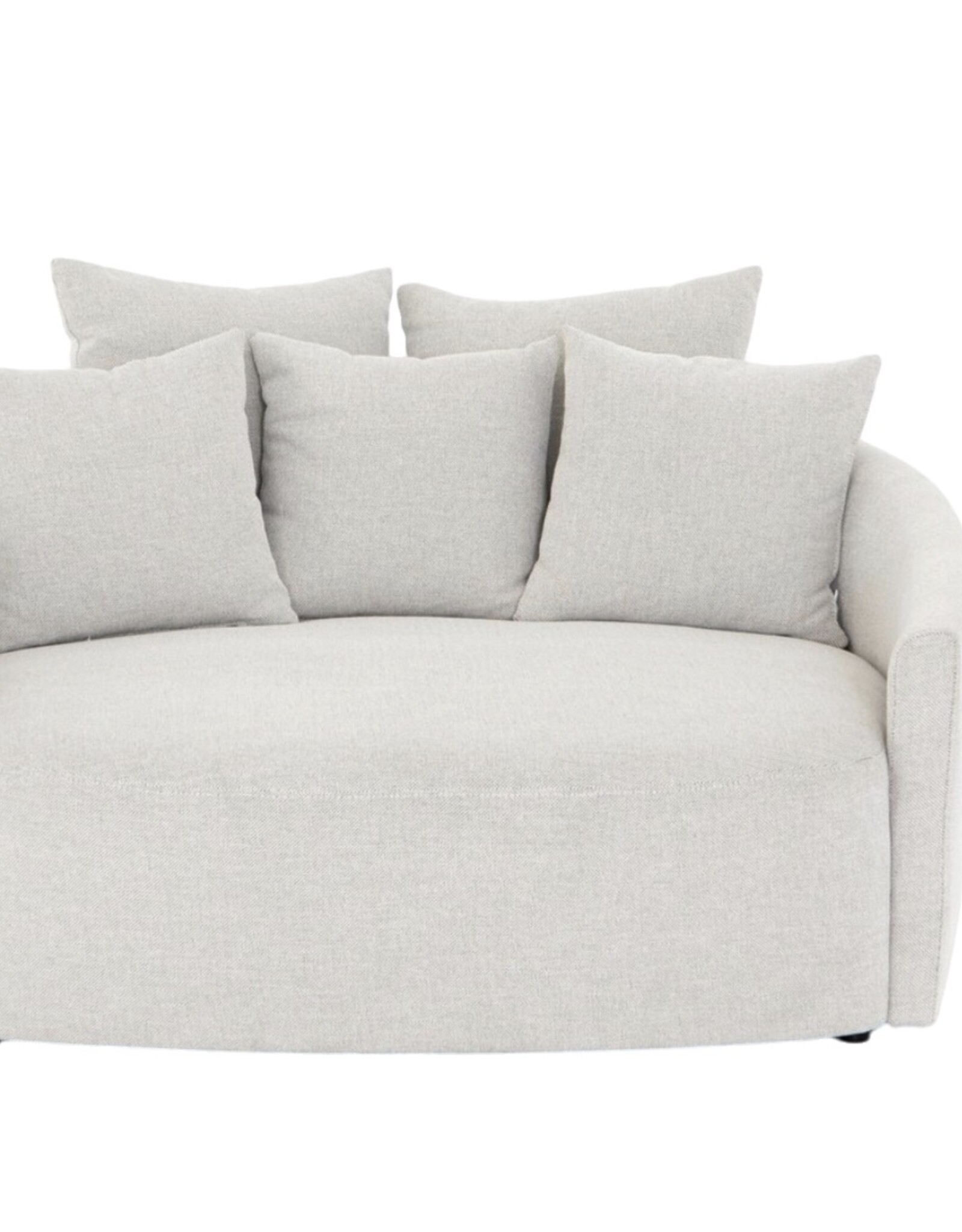 Chloe Media Lounger in Delta Bisque