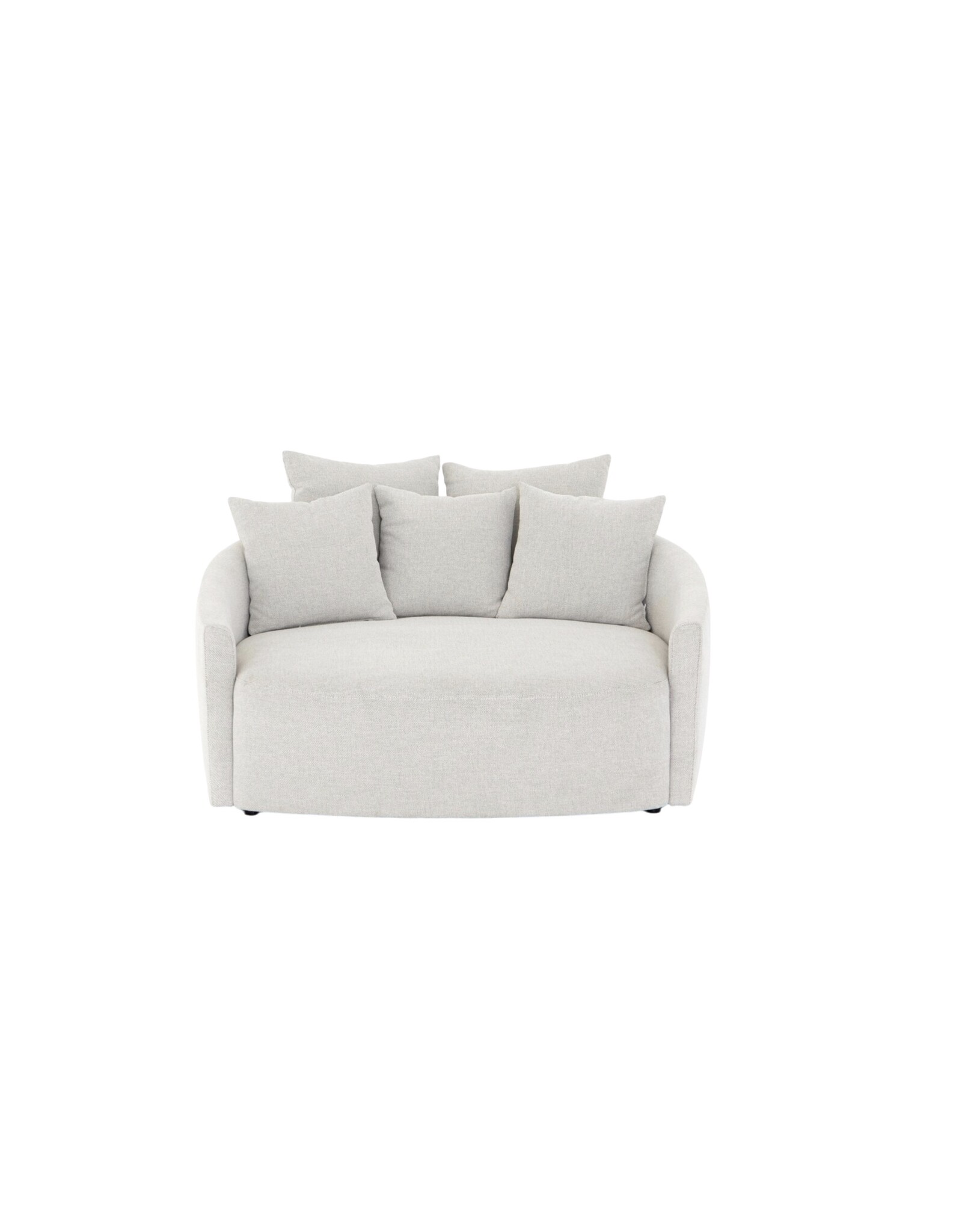 Chloe Media Lounger in Delta Bisque