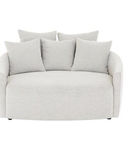Chloe Media Lounger in Delta Bisque