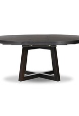 Eberwin Round Extension Dining Table in Dark Carbon