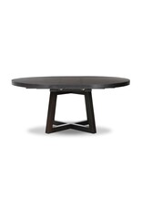 Eberwin Round Extension Dining Table in Dark Carbon