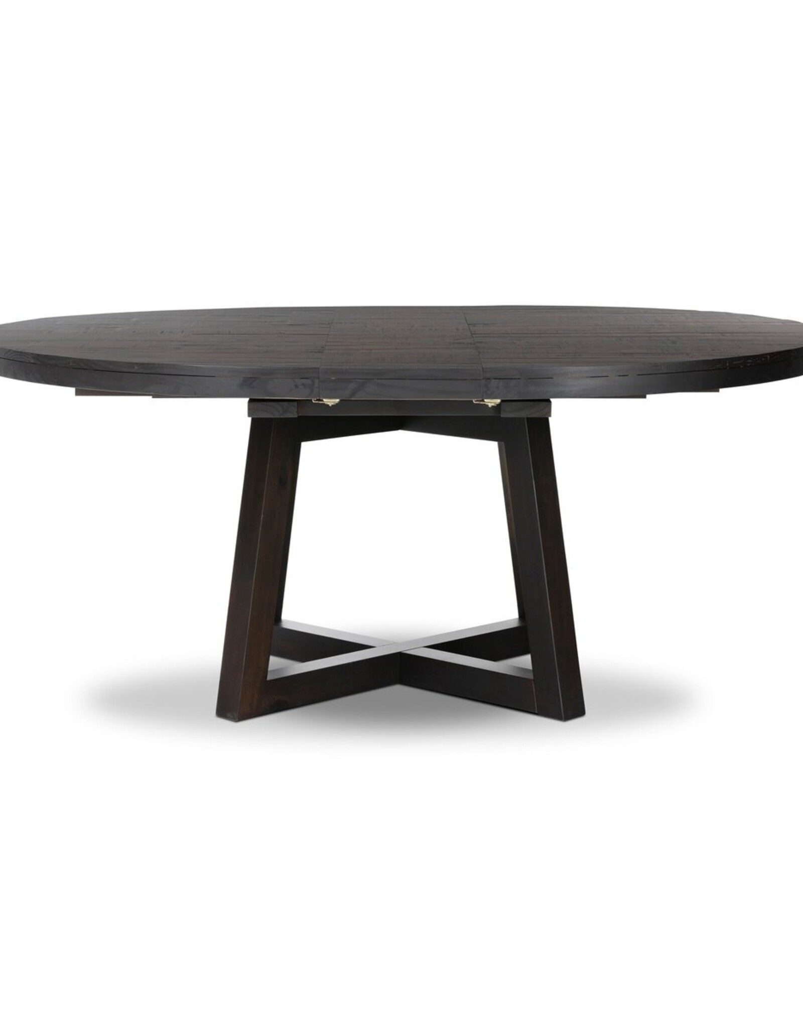 Eberwin Round Extension Dining Table in Dark Carbon