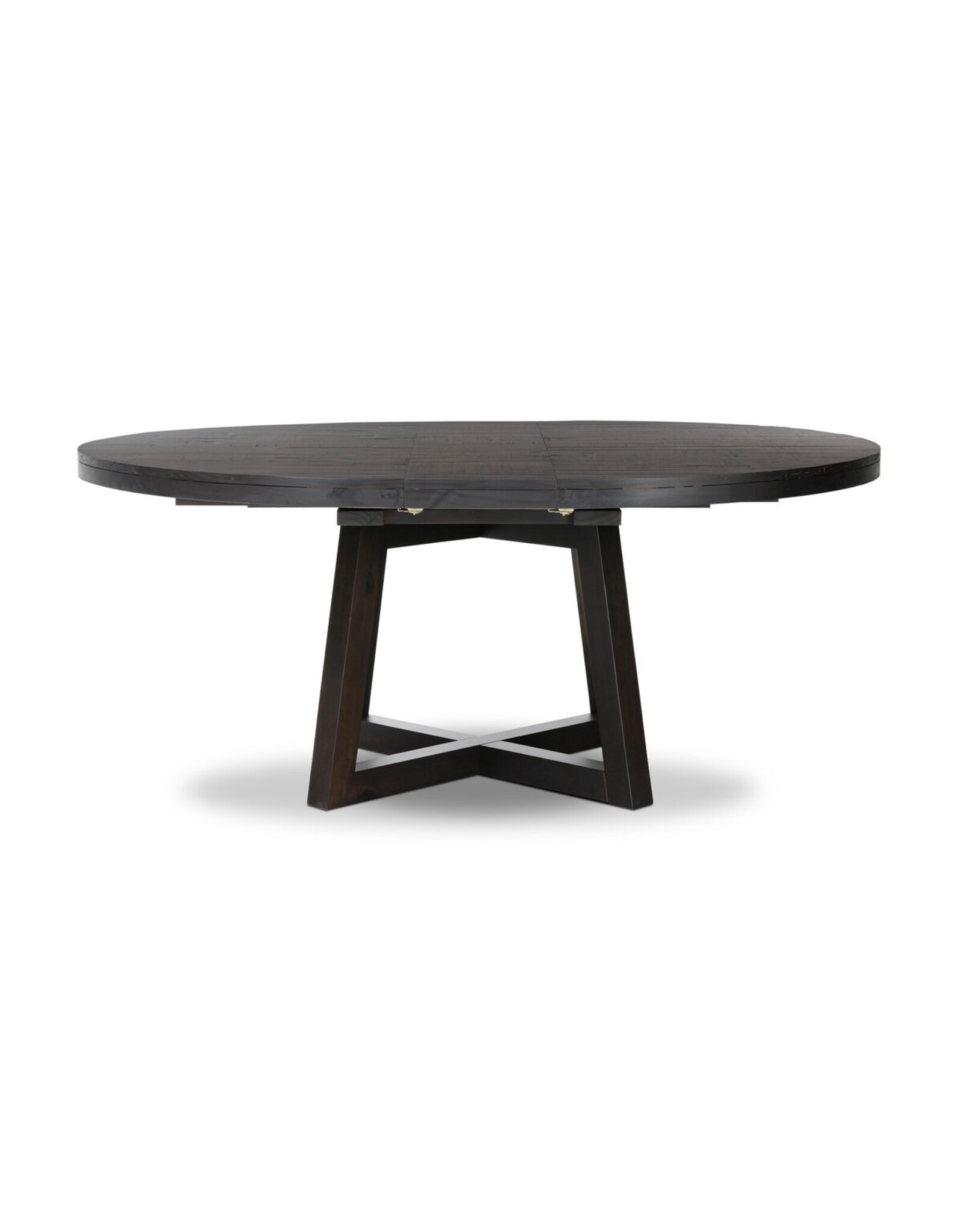 Eberwin Round Extension Dining Table in Dark Carbon